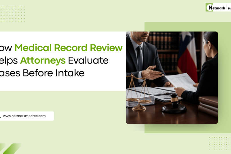 Medical record review documents for attorneys and legal case analysis by Netmark Business Services