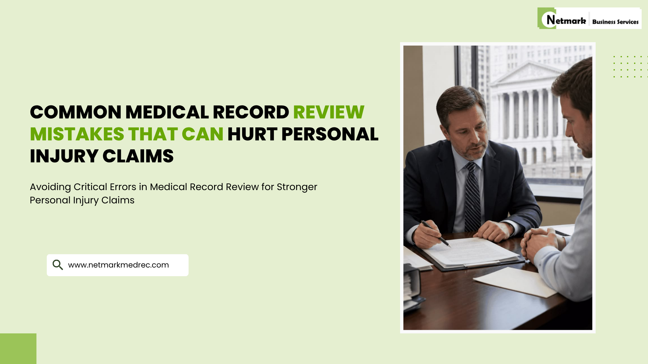 Common Medical Record Review Mistakes That Can Hurt Personal Injury Claims