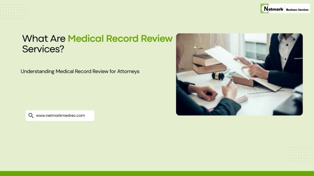 Attorneys discussing medical records during a legal case review